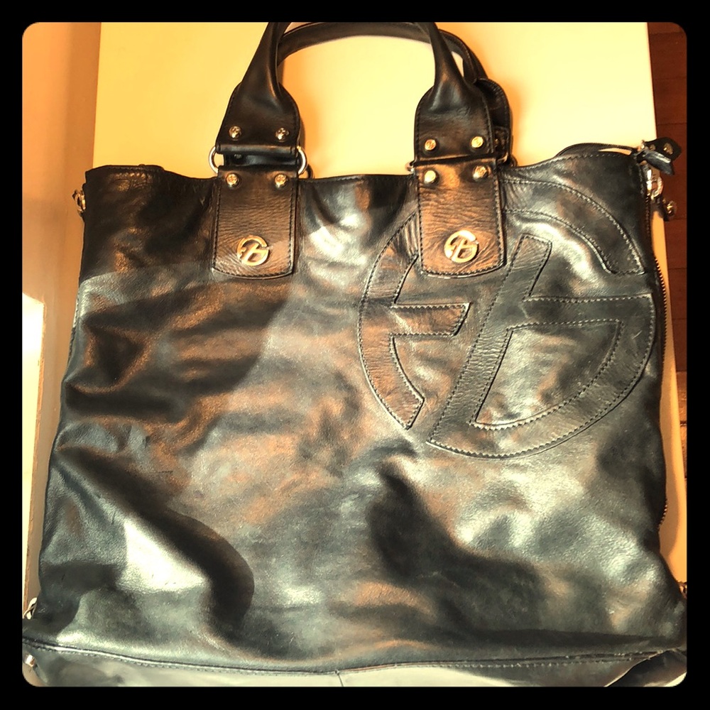 Large black Francesco Biasco bag